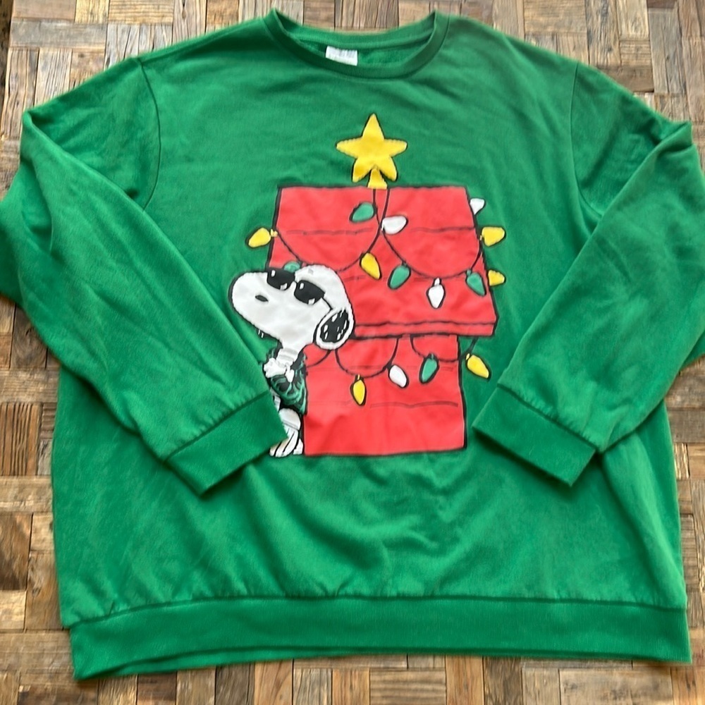 Peanuts Snoopy Joe Cool Christmas Sweatshirt Size 3XL